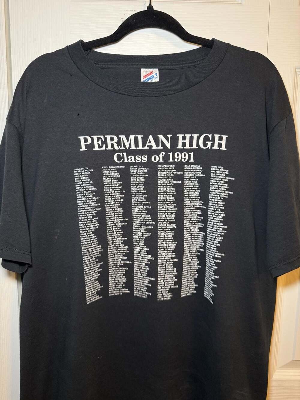 Jerzees Permian High Class Of 1991 Size XL Black T-Shirt